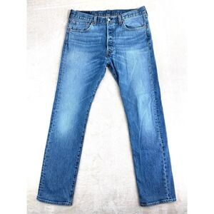 Levi's Jeans Mens 32x31 Blue Wash 501xx Classic Straight Button Fly (tag 33x32)